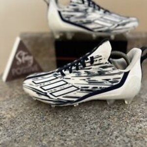 Adidas ADIZERO Football‎ Cleats White/Navy GZ6912 Mens size 7.5